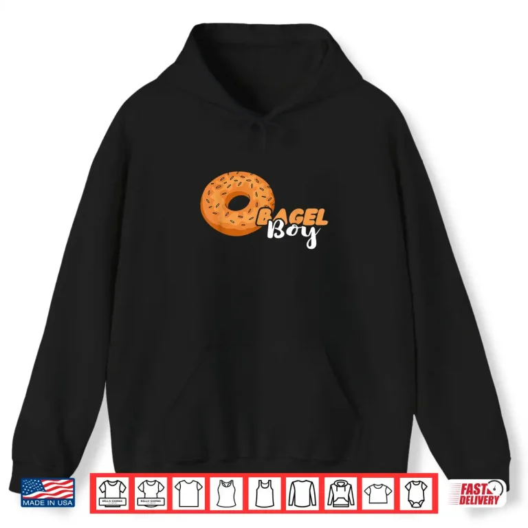 Hoodie Bagel Boy Baker Baking Bagels Dough Maker Bagel Lover Shirt