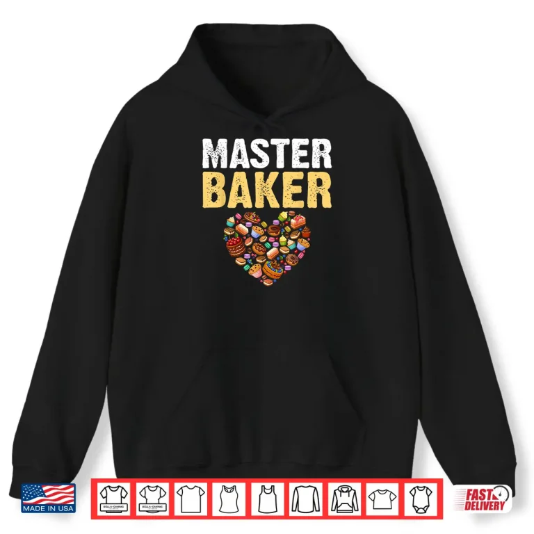 Hoodie Funny Retro Vintage Baking Master Baker Shirt