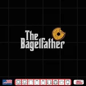 Design Mens The Bagel Father Sesame Bagels Lover Dad Baker FatherS Day Shirt