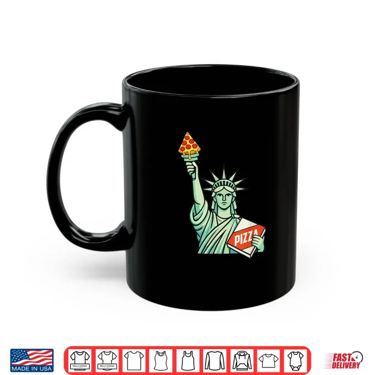 Mug Pizza Statue Of Liberty Italian Food Lover Pizza Baker Shirt