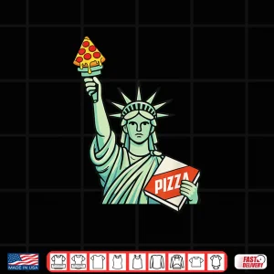 Design Pizza Statue Of Liberty Italian Food Lover Pizza Baker Shirt