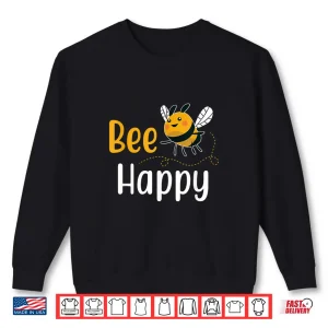 Sweatshirt Beekeeper Bee Happy Honeycomb Beekeeping Shirt