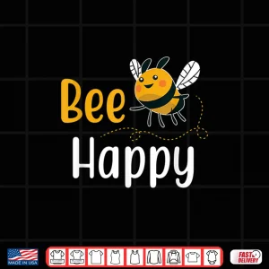 Design Beekeeper Bee Happy Honeycomb Beekeeping Shirt
