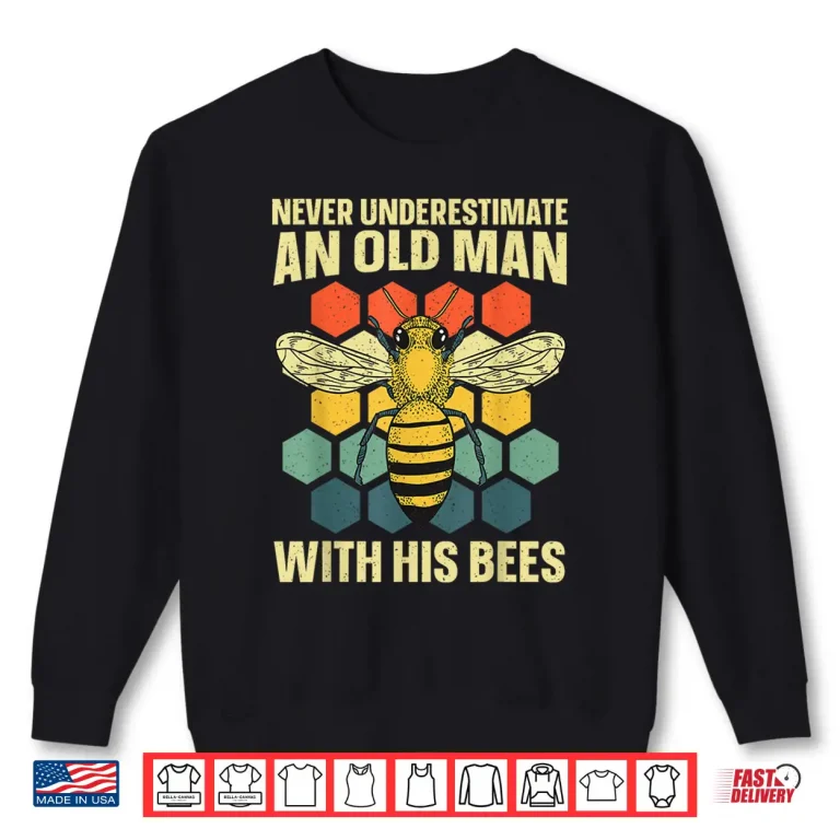 Sweatshirt Beekeeping Art Bee Apiary Beekeeper Shirt