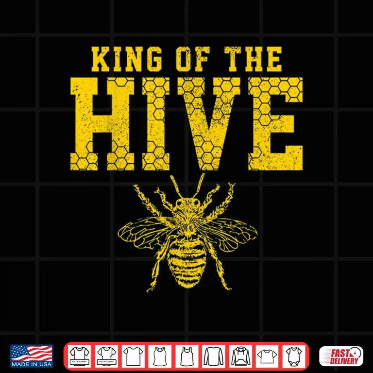 Design King Of The Hive Bee Professional Beekeeper Gift Shirt