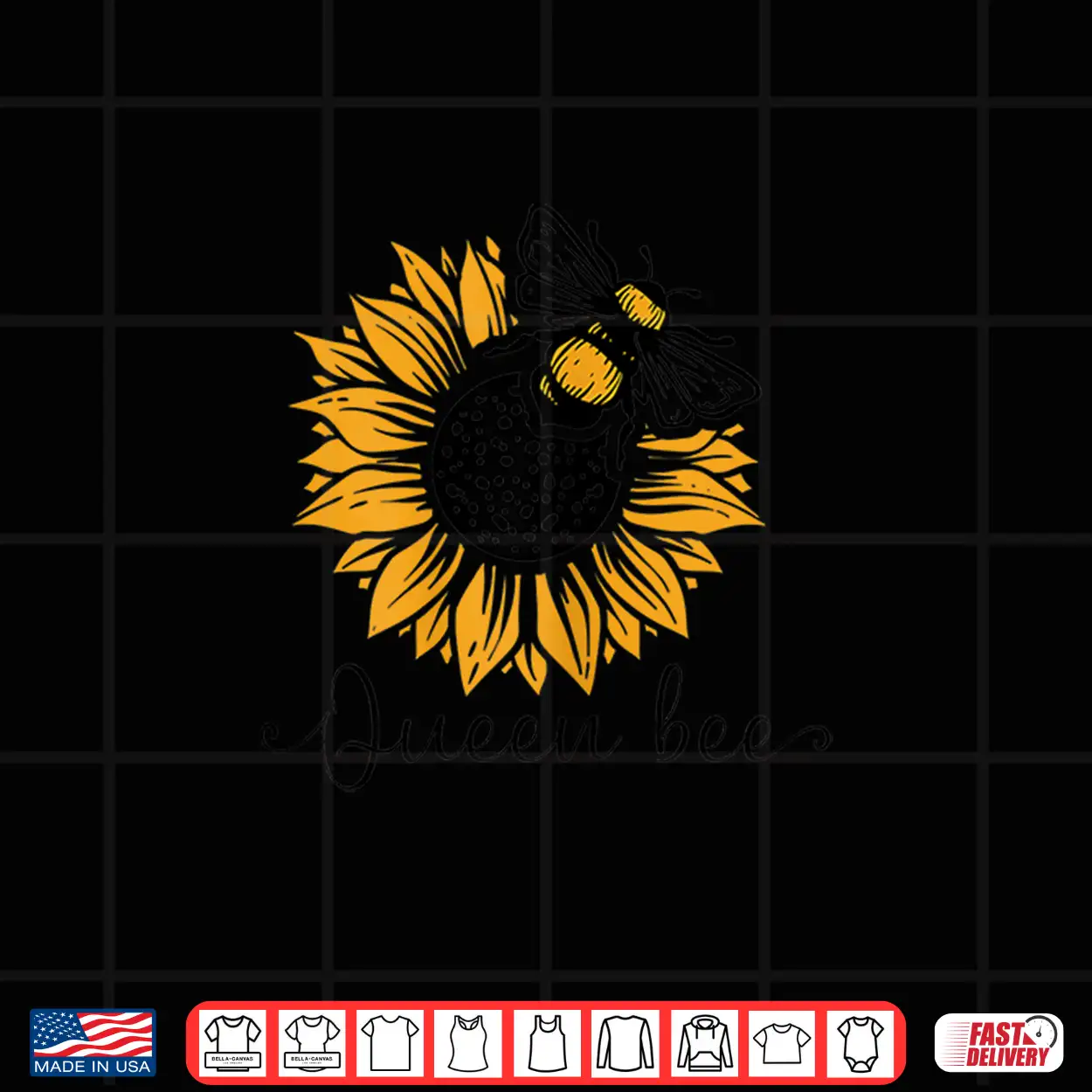 Queen Bee And Sunflower Beekeeper Beekeeping Shirt Queen Bee And Sunflower Beekeeper Beekeeping Shirt