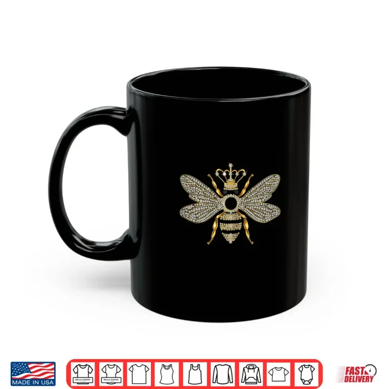 Mug Queen Bee Jewelry Jewels Beekeeping Beekeeper Shirt