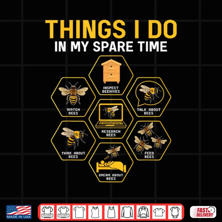 Design Spare Time Bee Beekeeper Beekeeping Bees Shirt