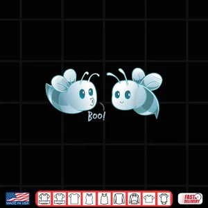 Design Spooky Ghost Beekeeper Bee Lover Halloween Shirt