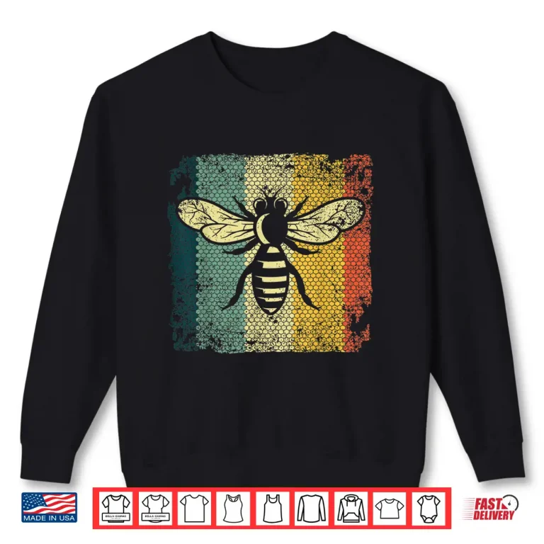 Sweatshirt Vintage Bee Designs Beekeeping Honey Bee Shirt