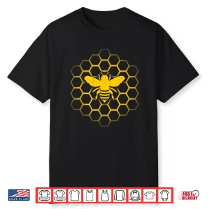 Bee Art Beekeeper Honey Beekeeping Honeycomb Shirt