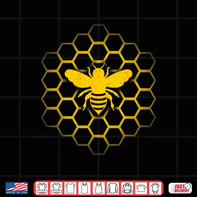 Design Bee Art Beekeeper Honey Beekeeping Honeycomb Shirt