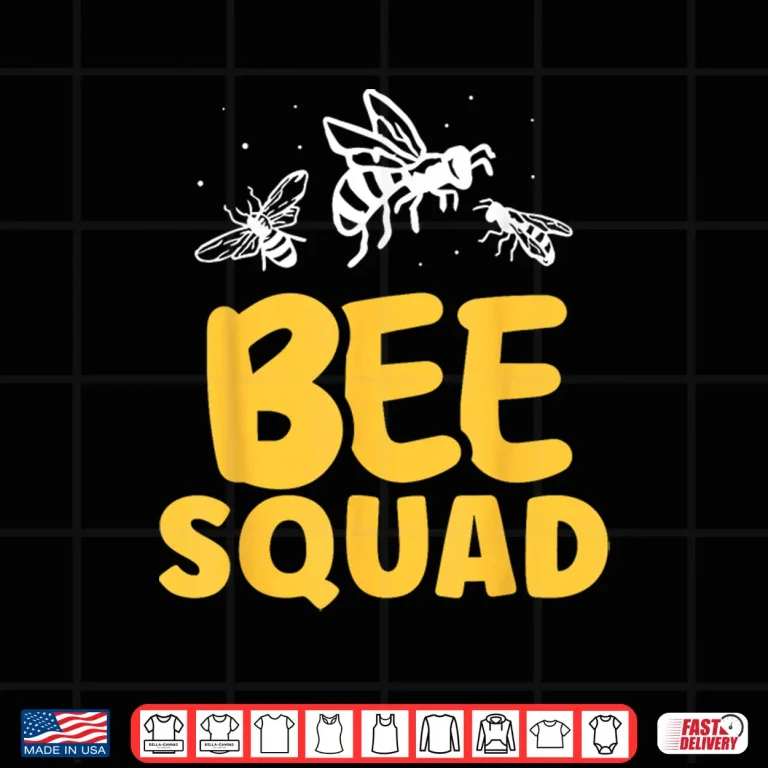 Design Bee Squad Beekeeper Hive Bees Honeybee Bee Shirt