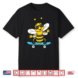 Cool Bee Skateboard Beekeeper Graphic Shirt