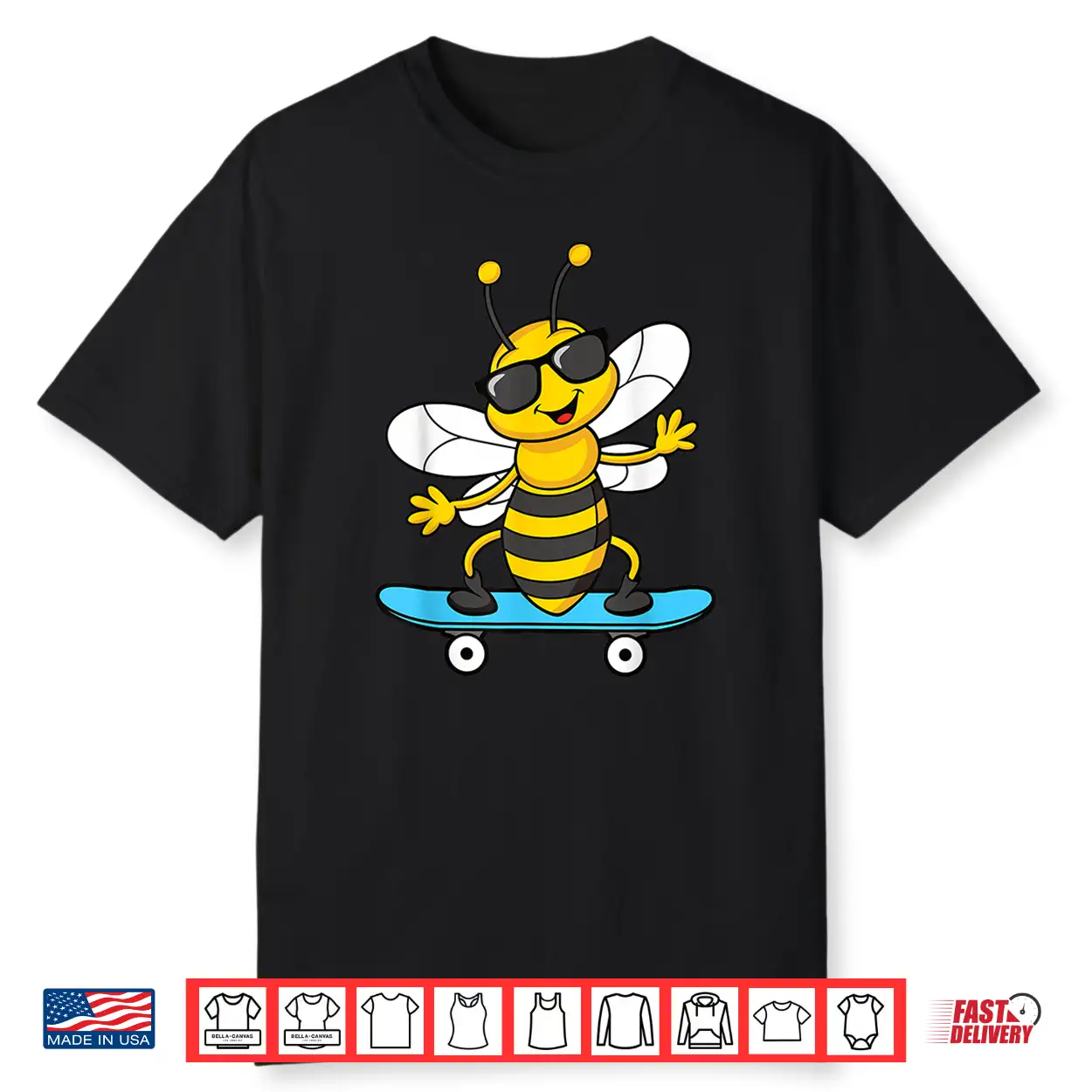Cool Bee Skateboard Beekeeper Graphic Shirt Cool Bee Skateboard Beekeeper Graphic Shirt