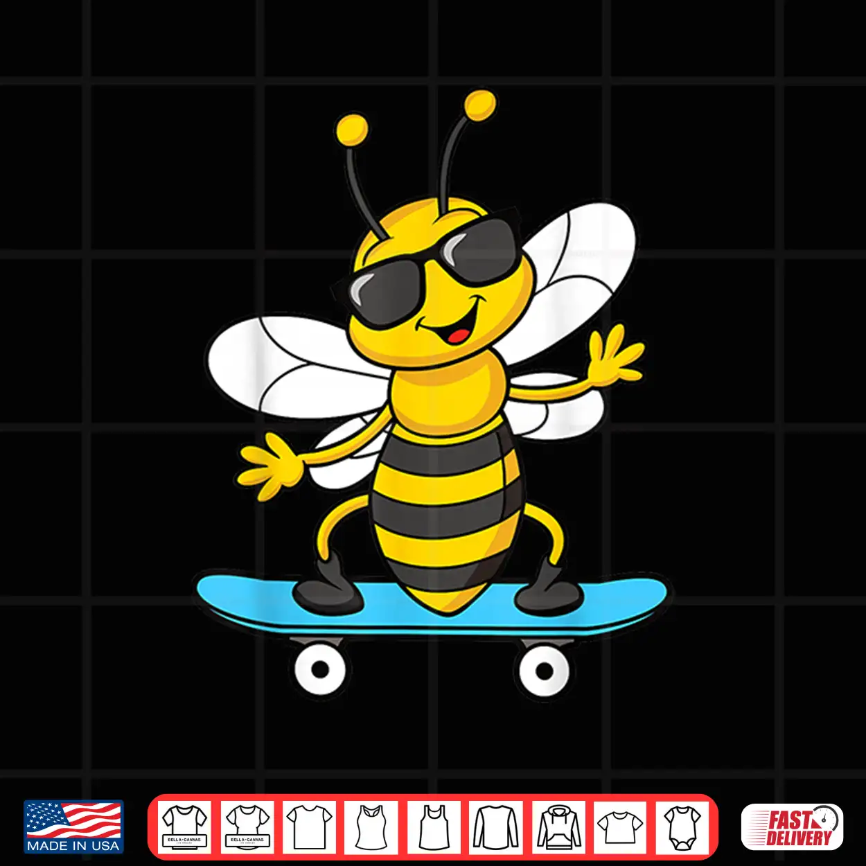 Cool Bee Skateboard Beekeeper Graphic Shirt Cool Bee Skateboard Beekeeper Graphic Shirt