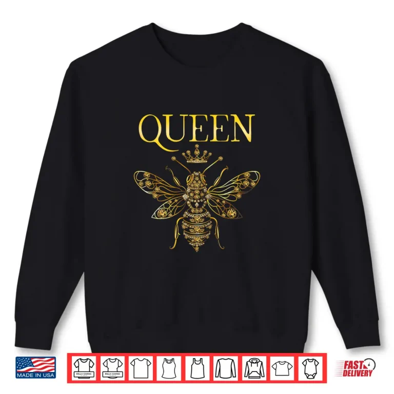 Sweatshirt Queen Bee Jewelry Jewels Cute Beekeeping Beekeeper Shirt