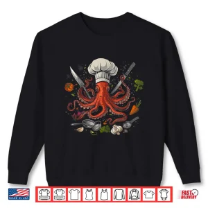 Sweatshirt Chef Octopus Kraken Sous Chef Cook Shirt