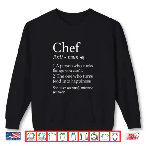 Sweatshirt Definition Line Cook Cooking Gift Shirt