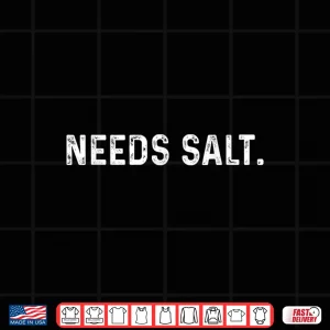 Design Needs Salt Master Cook Joke Restaurant Chef Shirt