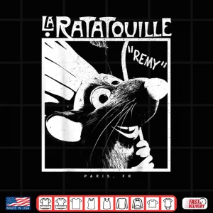 Design Ratatouille Chef Remy Graphic Cooking Shirt