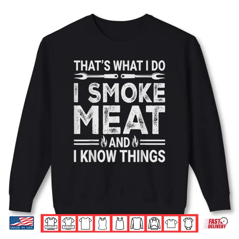 Sweatshirt BBQ Grilling Smoking Meat Barbecue Pun Pit Master Shirt