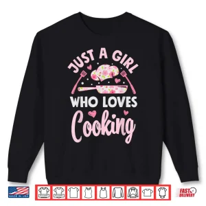 Sweatshirt Flowers Cook Culinary Chef Cooking Shirt
