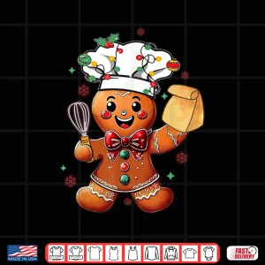 Design Gingerbread Man Baker Christmas Chef Bake Cookies Shirt