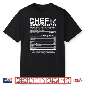 Nutrition Facts Professional Chef Shirt