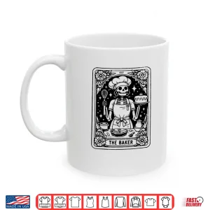 Mug The Baker Tarot Card Skeleton Baking Skull Witchy Chef Shirt