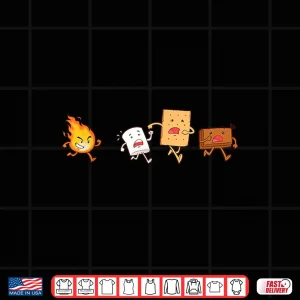 Design Camping Chef Gift SMores Camp Fire Shirt