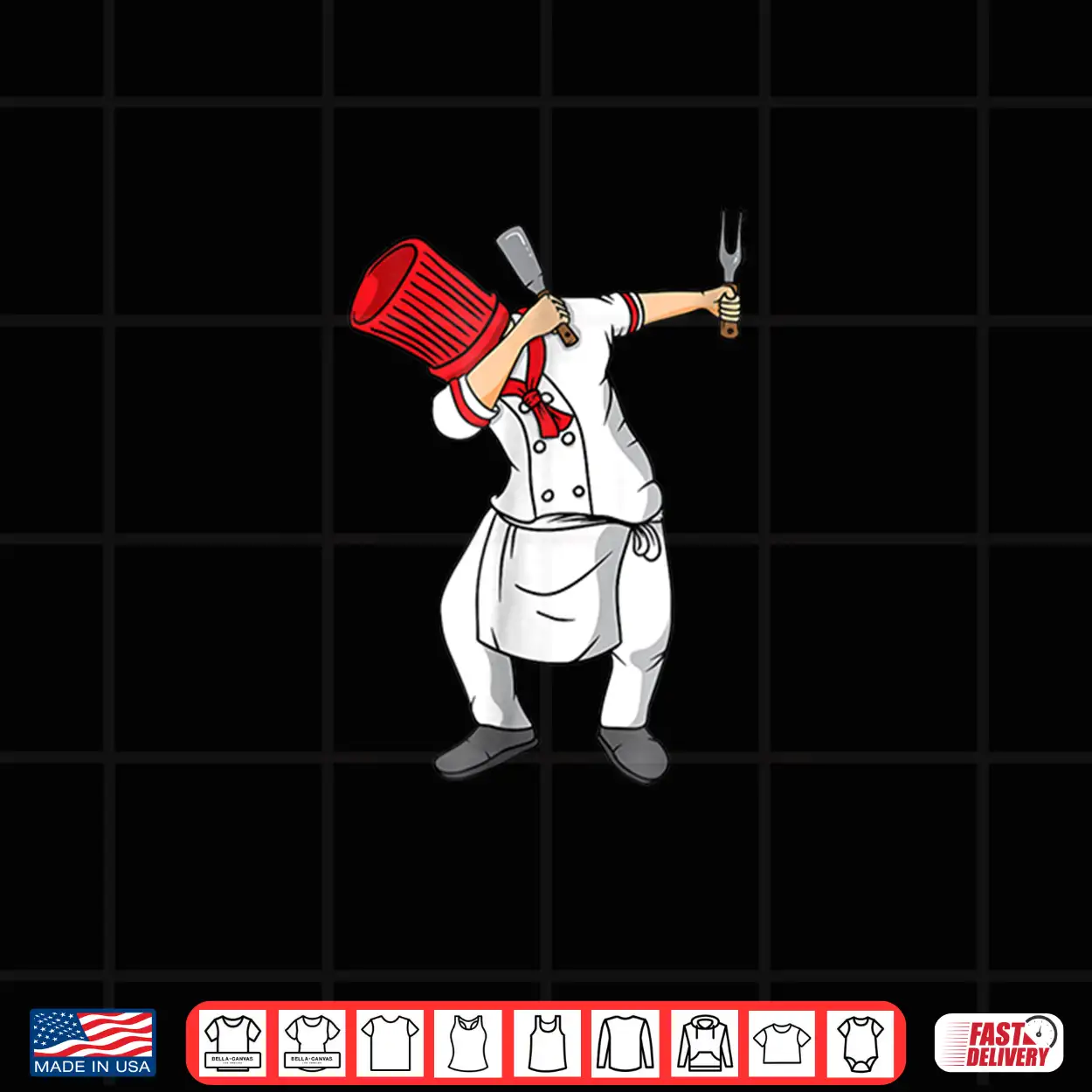 Dabbing Hibachi Chef Graphic Shirt Dabbing Hibachi Chef Graphic Shirt