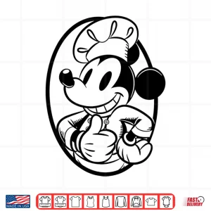 Design Disney Mickey Mouse Chef Mickey Outline Shirt