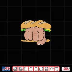 Design Knuckle Sandwich Graphic Chef Fighter Shirt