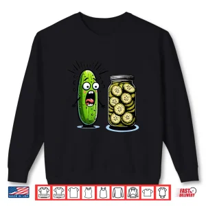 Sweatshirt Pickle Surprise Cucumber And Sliced Pickles Shirt