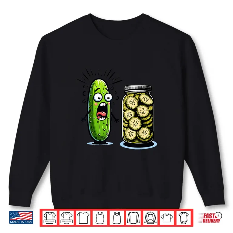 Sweatshirt Pickle Surprise Cucumber And Sliced Pickles Shirt