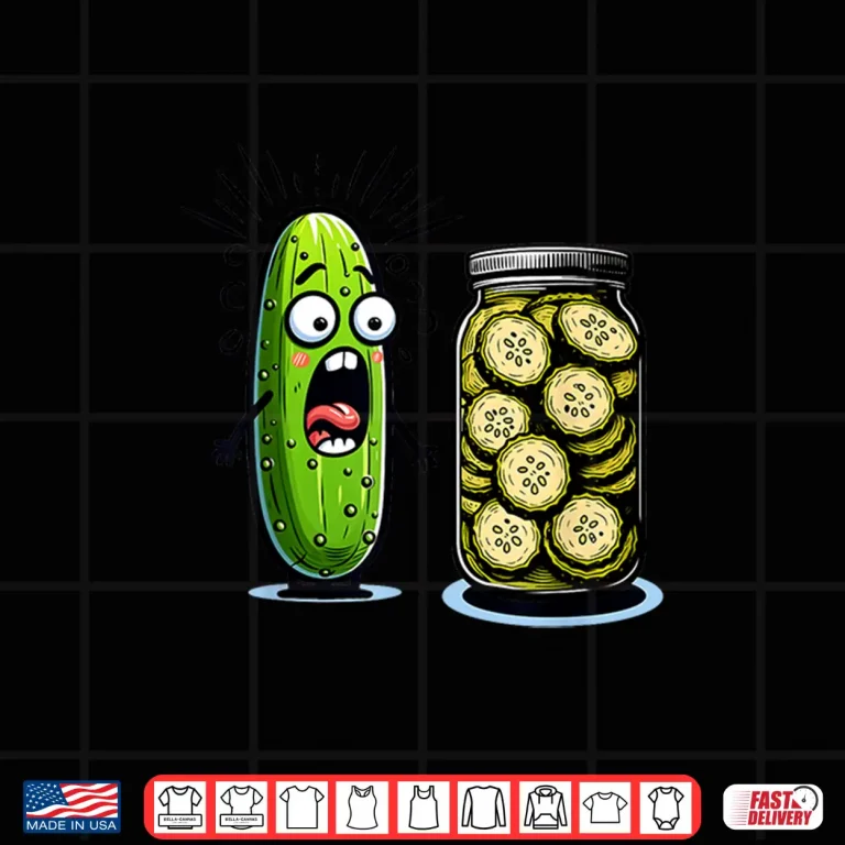 Design Pickle Surprise Cucumber And Sliced Pickles Shirt