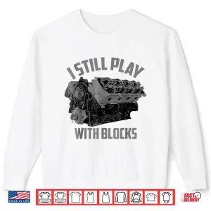 Sweatshirt Racing Maintenance Man Blocks Graphic Shirt