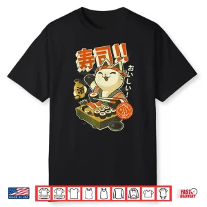 Sushi Cat Chef Graphic Shirt