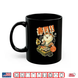 Mug Sushi Cat Chef Graphic Shirt