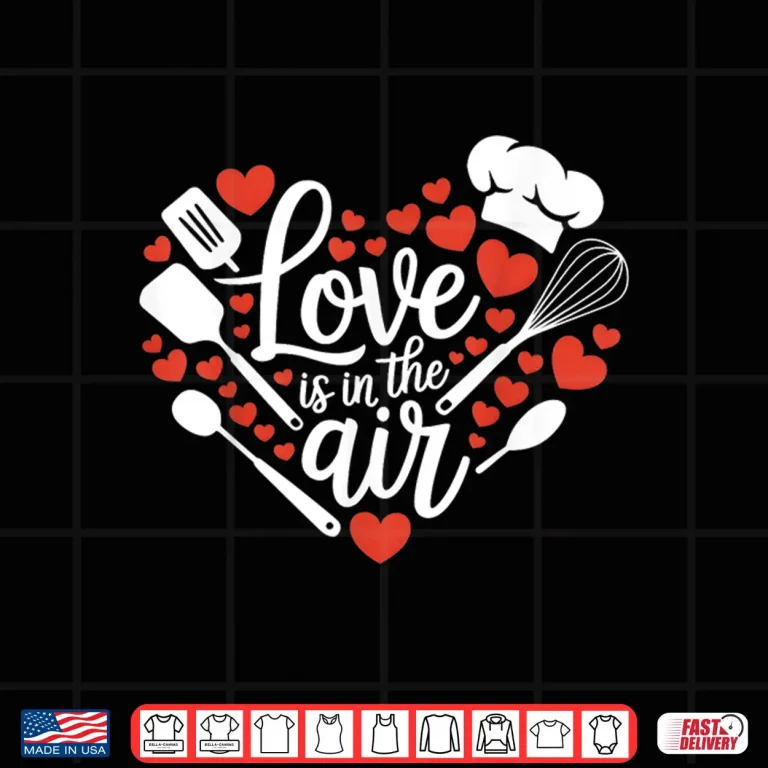 Design ValentineS Day Cooking Chef Love Heart Shirt