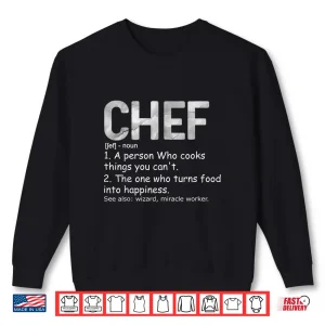 Sweatshirt Definition Chef Cook Cooking Culinary Chef Shirt