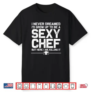 Novelty Culinary Design Cooking Chef Shirt