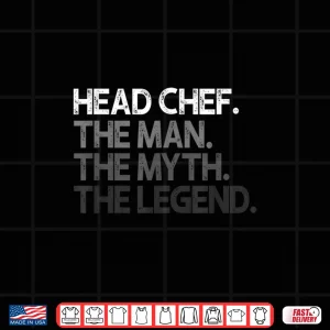 Design The Man Myth Legend Head Chef Shirt