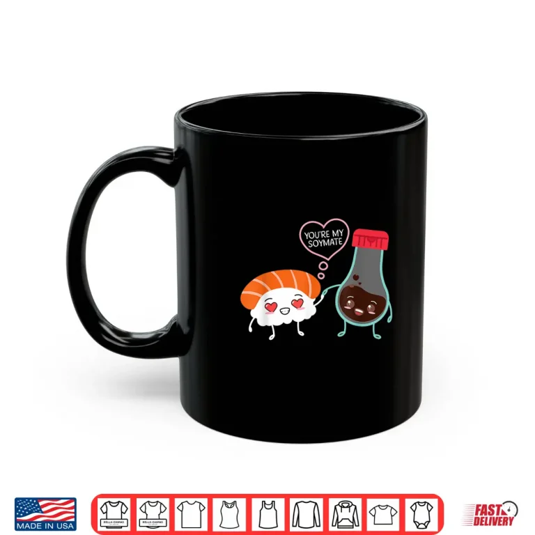 Mug Soymate Soy Sauce Japanese Sushi Couples Chef Foodie Shirt