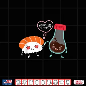 Design Soymate Soy Sauce Japanese Sushi Couples Chef Foodie Shirt