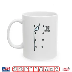 Mug Uniform Jacket Faux Cook For Cooking Shirt