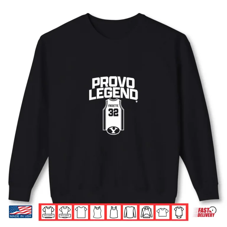 Sweatshirt Jimmer Fredette Provo Legend Byu Cougars Basketball Shirt