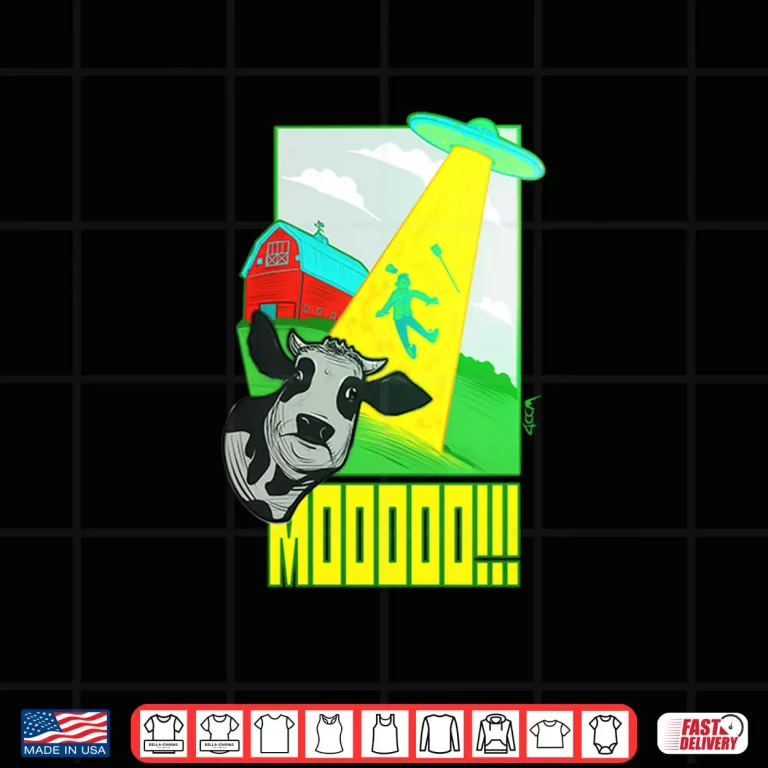 Design Moo Ufo Funny Joke Shirt