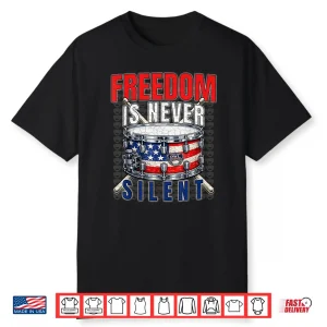 Patriotic Drummer Usa Snare Drum American Flag Gift Design Shirt